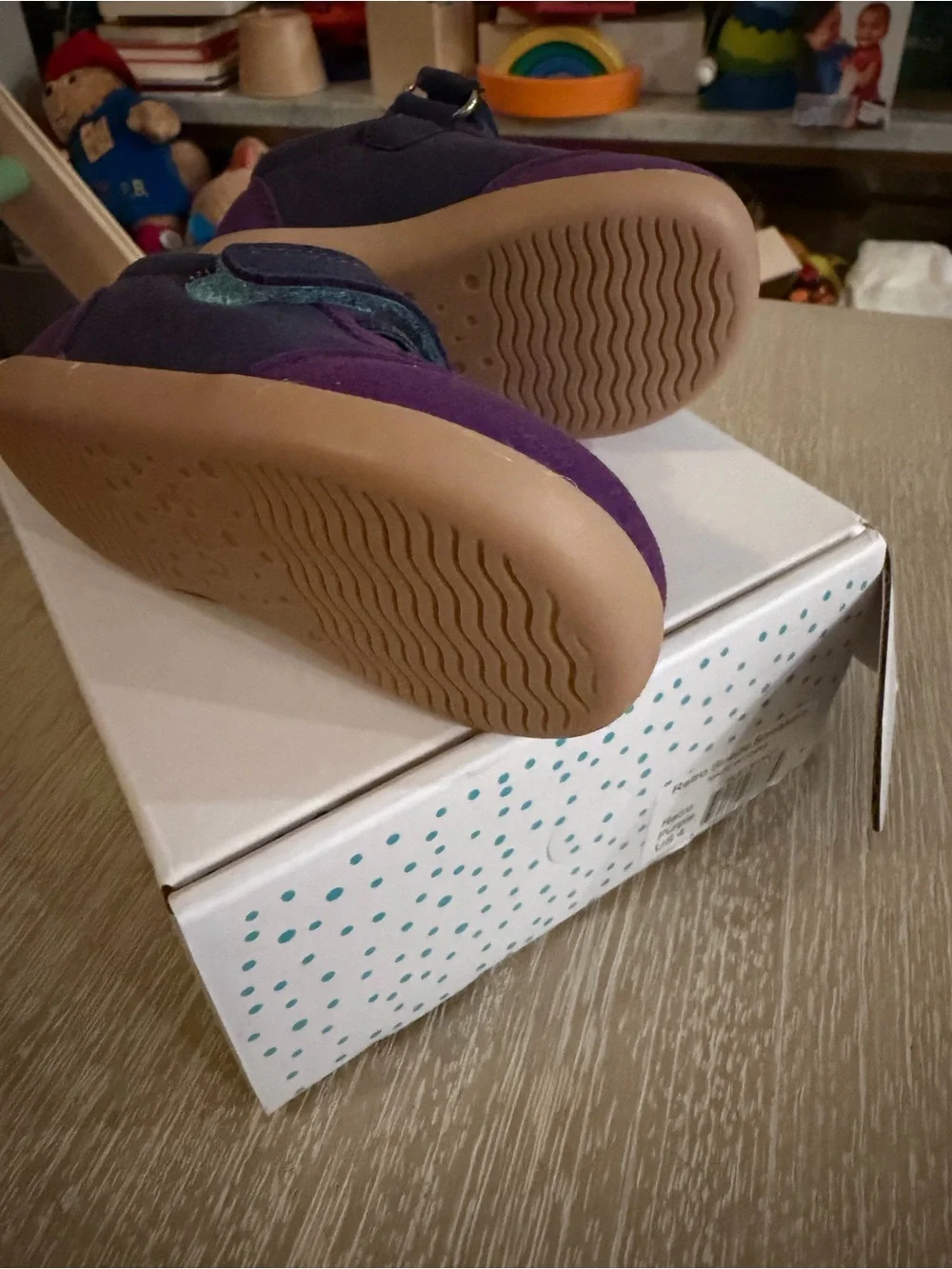 Ten Little Retro Suede Purple Sneakers size 4. Brand new in box.
